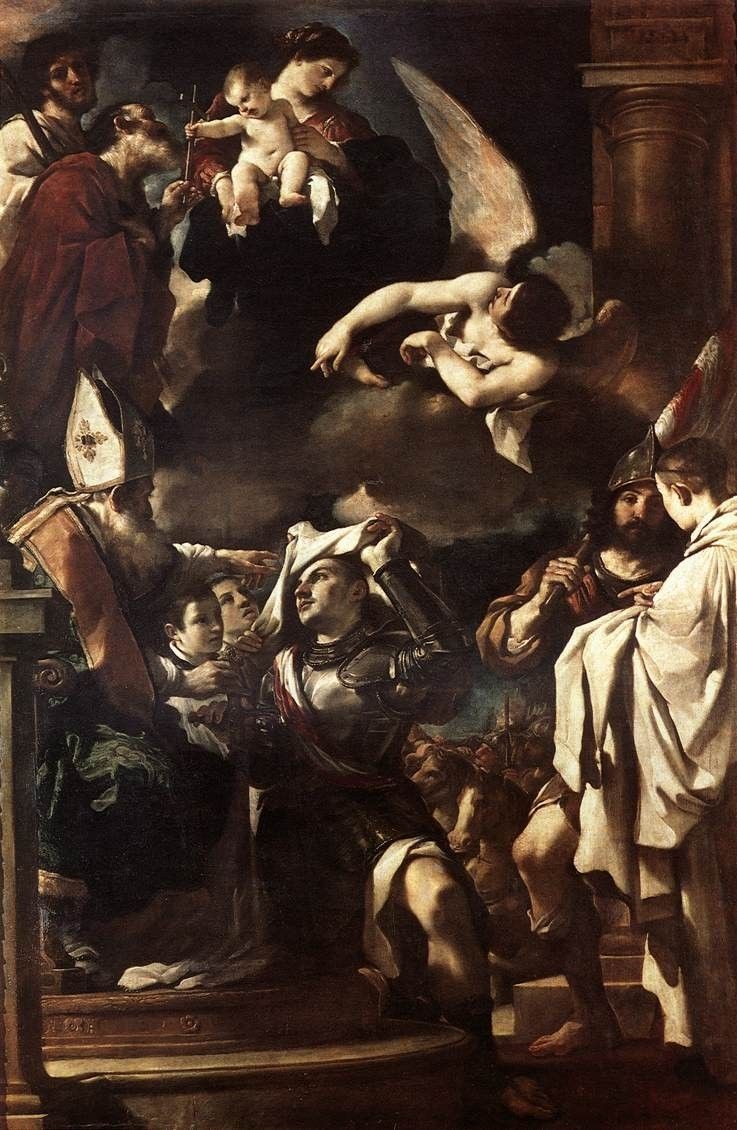 Guercino St William of Aquitaine Receiving the Cowl